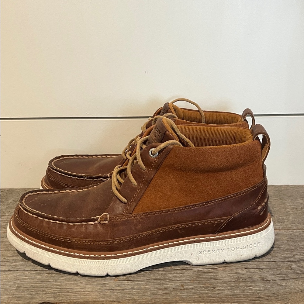 Sperry Men's Dark Brown Authentic Original PLUSHWAVE Lug Chukka
